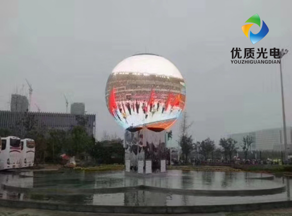 360°球形體LED顯示屏 地標(biāo)性建筑物，代表性