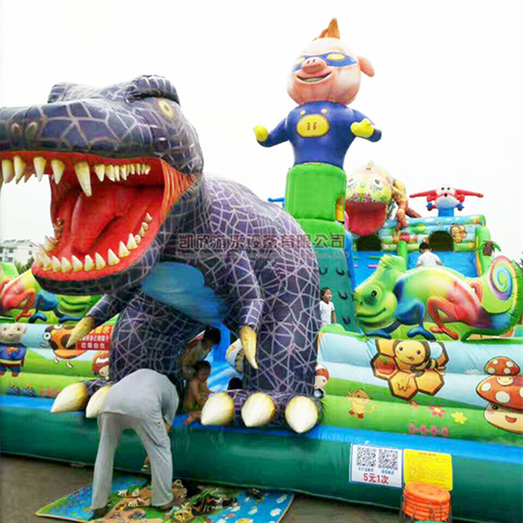 游樂場(chǎng)大型充氣滑梯兒童樂園城堡屋蹦蹦床商場(chǎng)兒童游樂設(shè)備