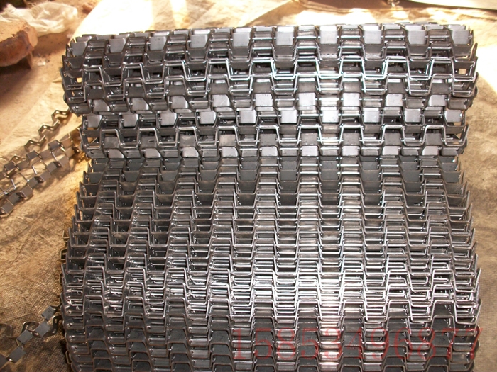 長(zhǎng)城網(wǎng)帶馬蹄鏈輸送帶側(cè)邊擋板304不銹鋼馬蹄鏈加固型長(zhǎng)城網(wǎng)帶