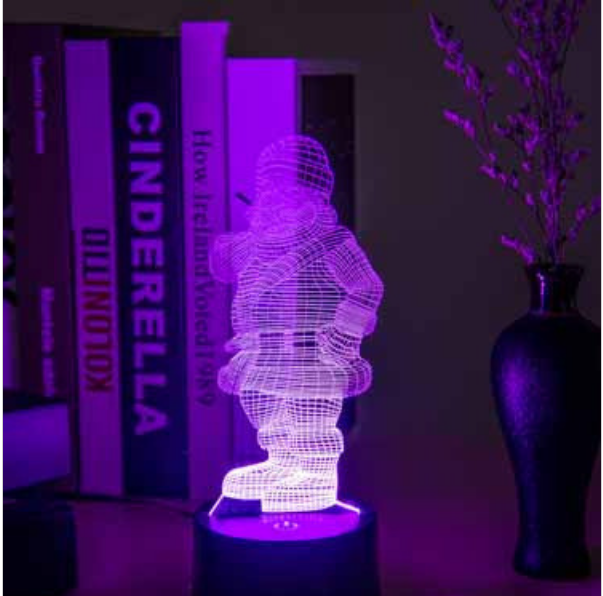 圣誕模型LED臺燈 佛山創(chuàng)意3DLED小夜燈 LED USB廠家供應(yīng)商 LED USB燈報價