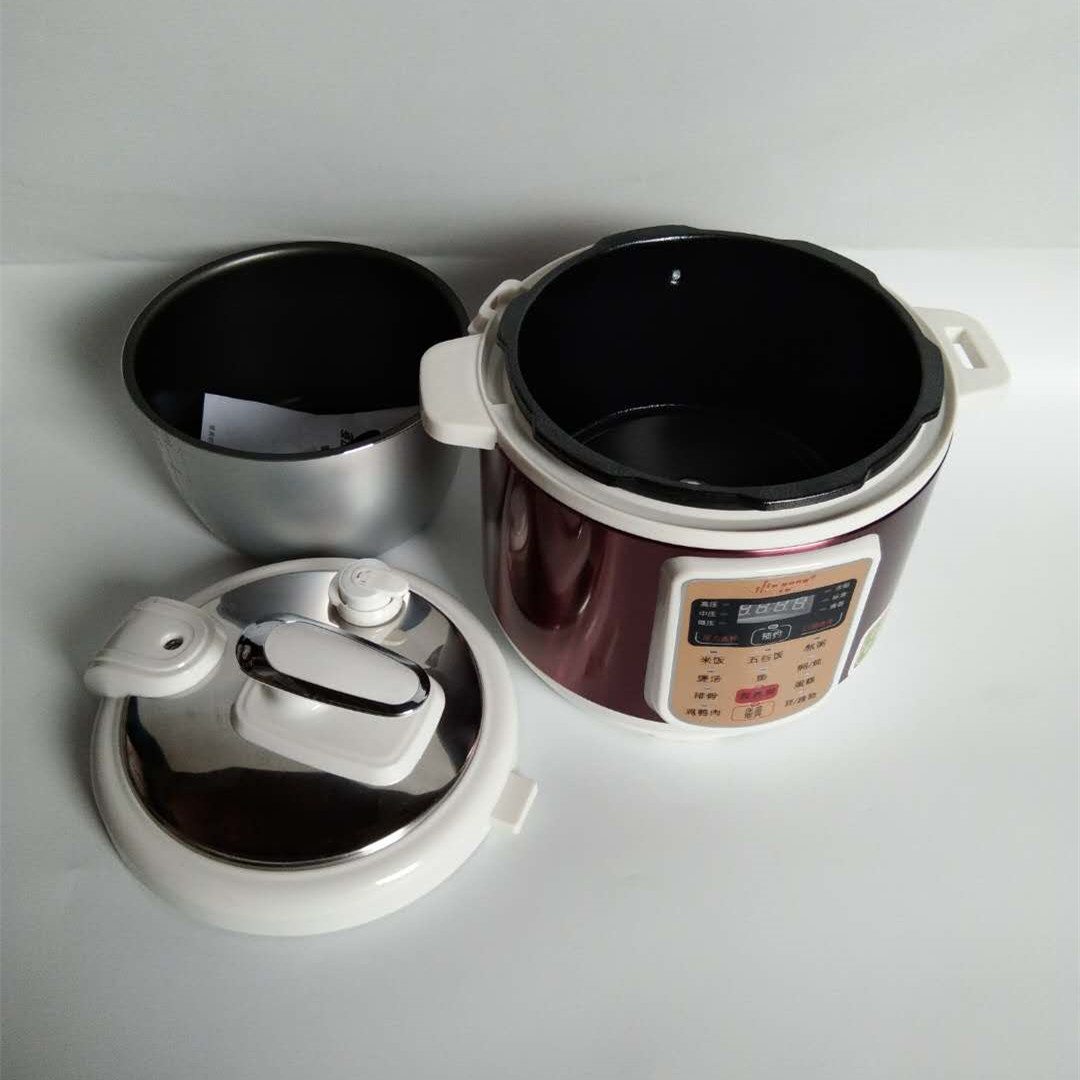 供應(yīng)多功能電壓力鍋JHY—B104壓力電飯煲新品無(wú)水燉*禮品5L壓力鍋
