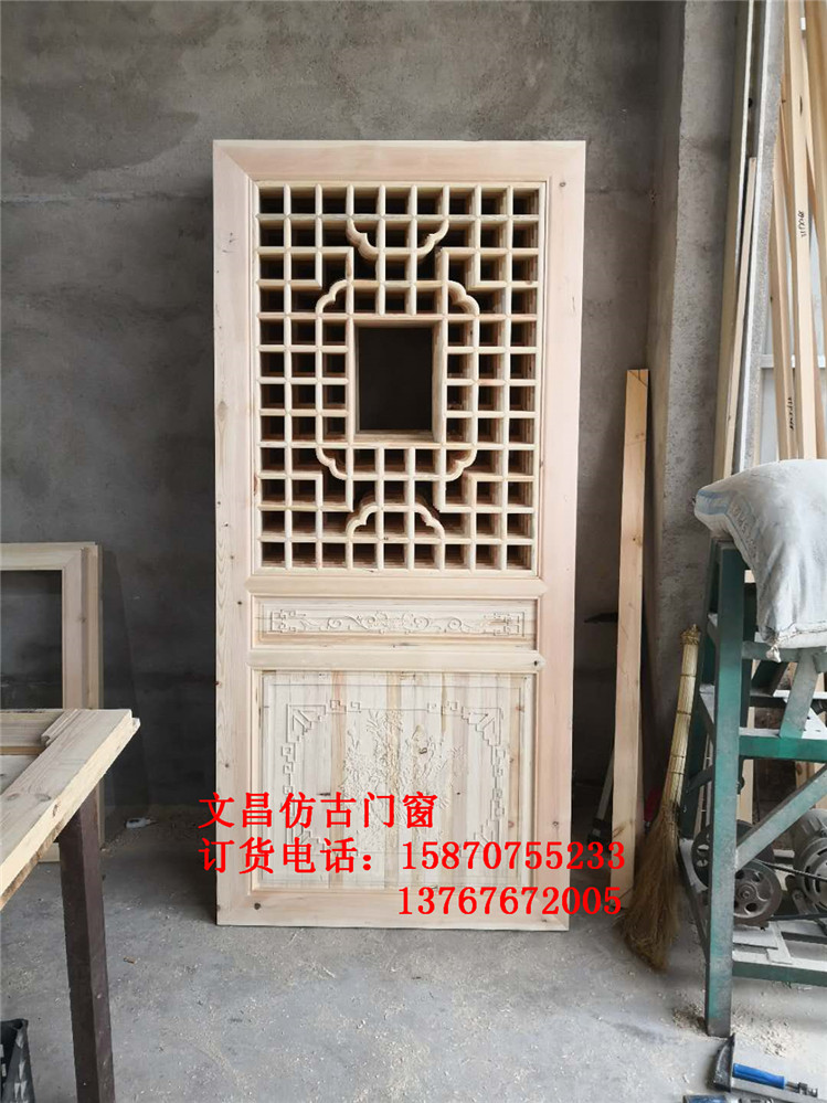 中式實木仿古門窗花窗生產廠家 古建裝飾花格門窗 江西實木門窗廠