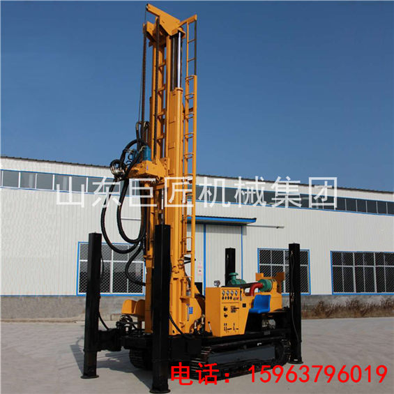 巨匠大型水井鉆機(jī)600型履帶式氣動打井機(jī)打深水井沒毛病