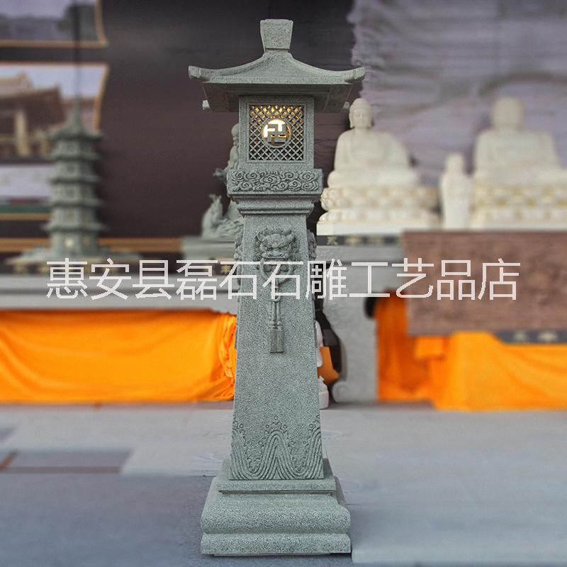 福建石雕 花崗巖仿古定制石雕燈籠 寺廟佛教石燈擺放