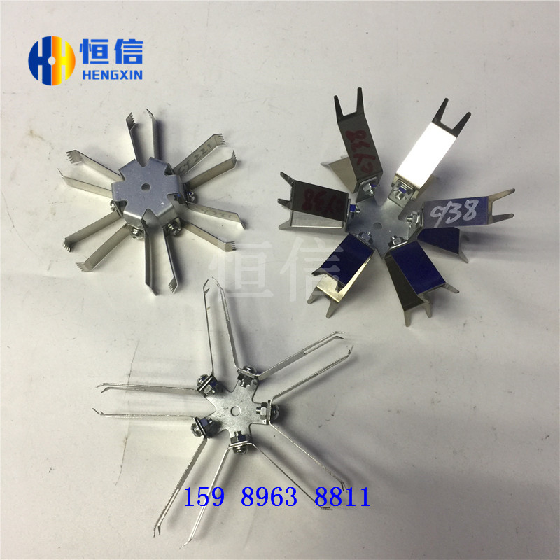 不遮擋細(xì)角噴涂彈片鐵線掛具 噴塑膜電子產(chǎn)品掛具 噴漆工具支架