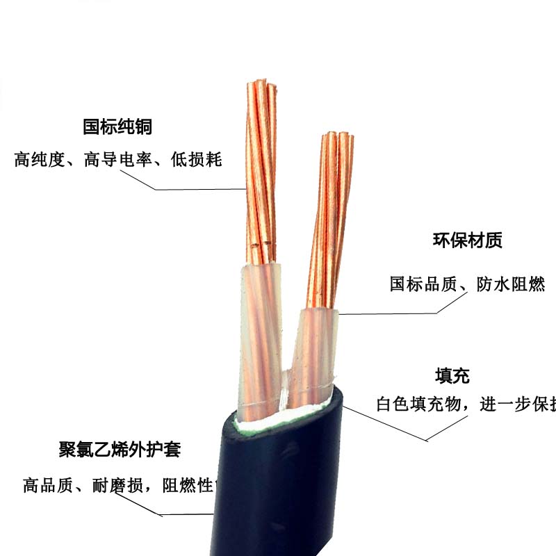 架空電纜2芯YJV 深圳廠家金環宇電纜10平方16/25/35*2芯YJV架空電纜 *可剪米