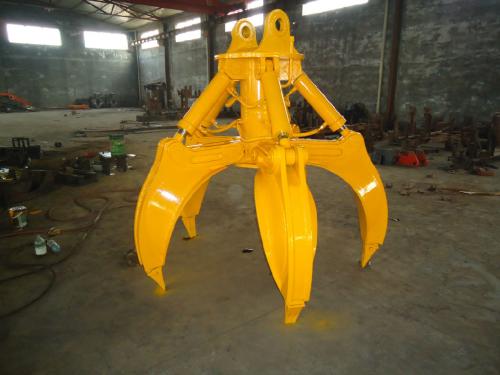 挖機抓鋼機 鉤機蓮花抓具 廢鋼廠液壓抓具現(xiàn)貨熱銷