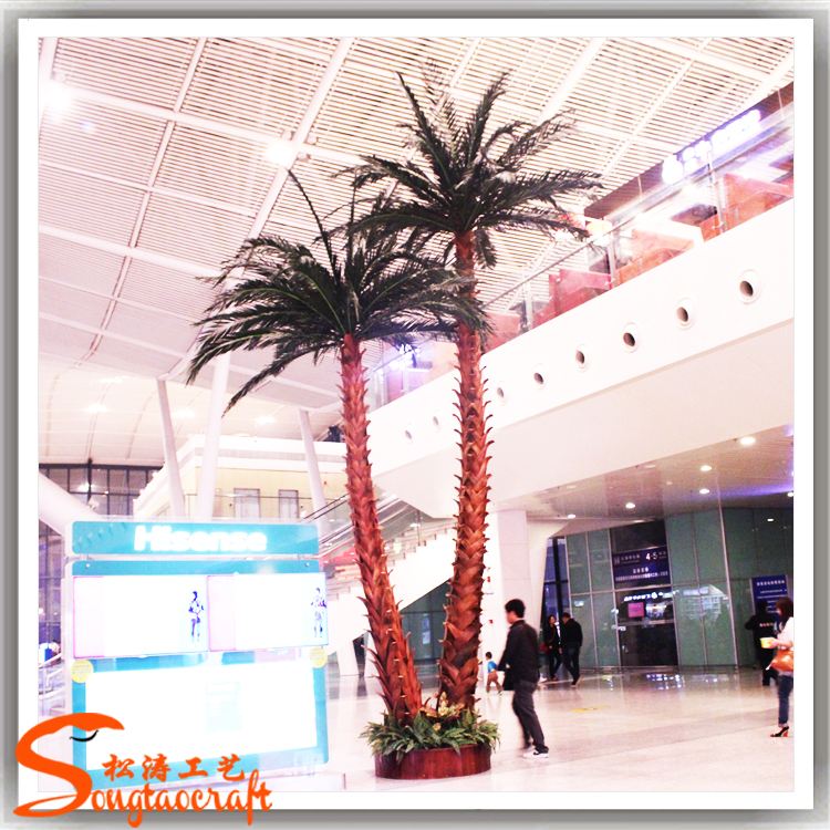 廣東假棕櫚樹 仿真老人葵樹 玻璃鋼仿真植物生產(chǎn)廠家