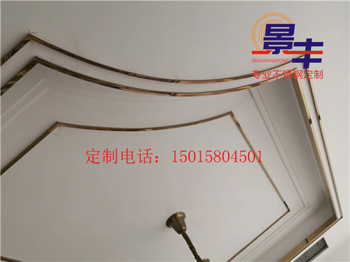 定做大廳天花裝飾線條 不銹鋼弧形U型裝飾線條