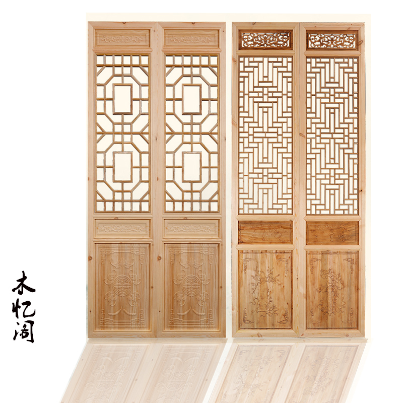 浙江東陽中式實木仿古門原木門廠