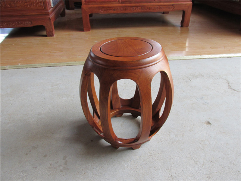 供應(yīng)山西東陽木雕 山西東陽木雕鼓凳批發(fā)價(jià)格圓凳非花 卓瑞 紅木圓鼓凳 家具小件批發(fā)廠家
