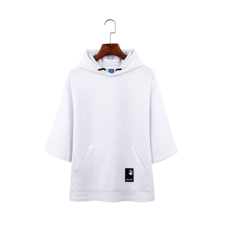 衛(wèi)衣毛圈套頭七分袖衛(wèi)衣