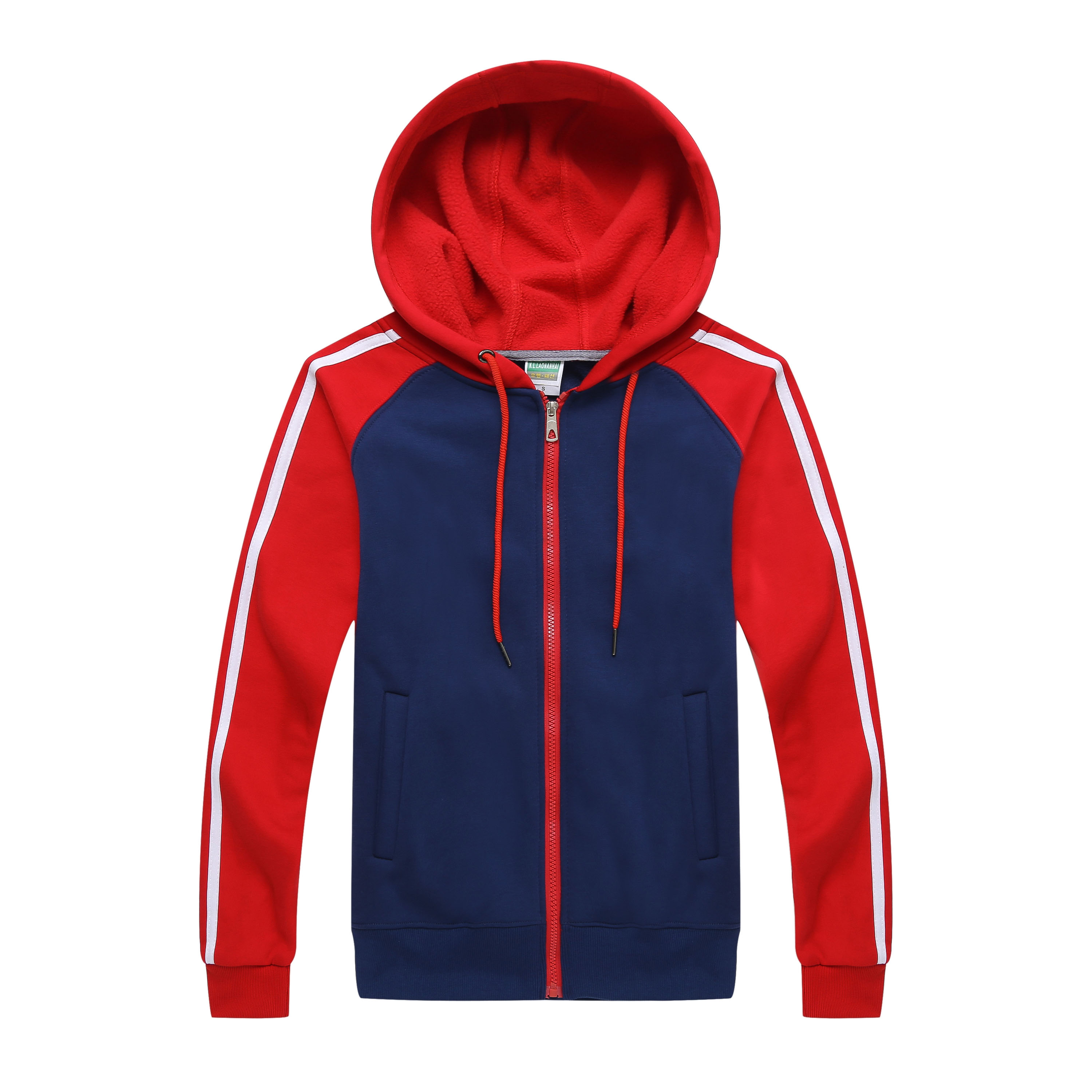 衛(wèi)衣韓國絨插肩袖帽拉衛(wèi)衣