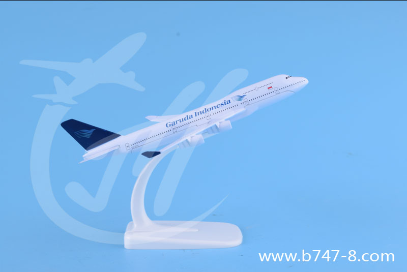 可定制商務(wù)禮品收藏靜態(tài)擺件航模波音B747-400印尼合金飛機(jī)模型