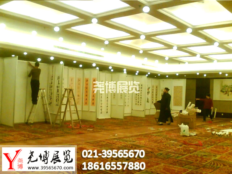 上海八棱柱書法展示板組裝掛畫展板 掛畫展板 白色書畫展板 書畫掛鉤出租出售