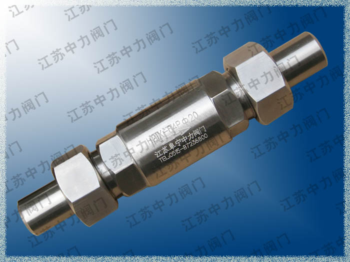 橡膠密封高壓法蘭止回閥