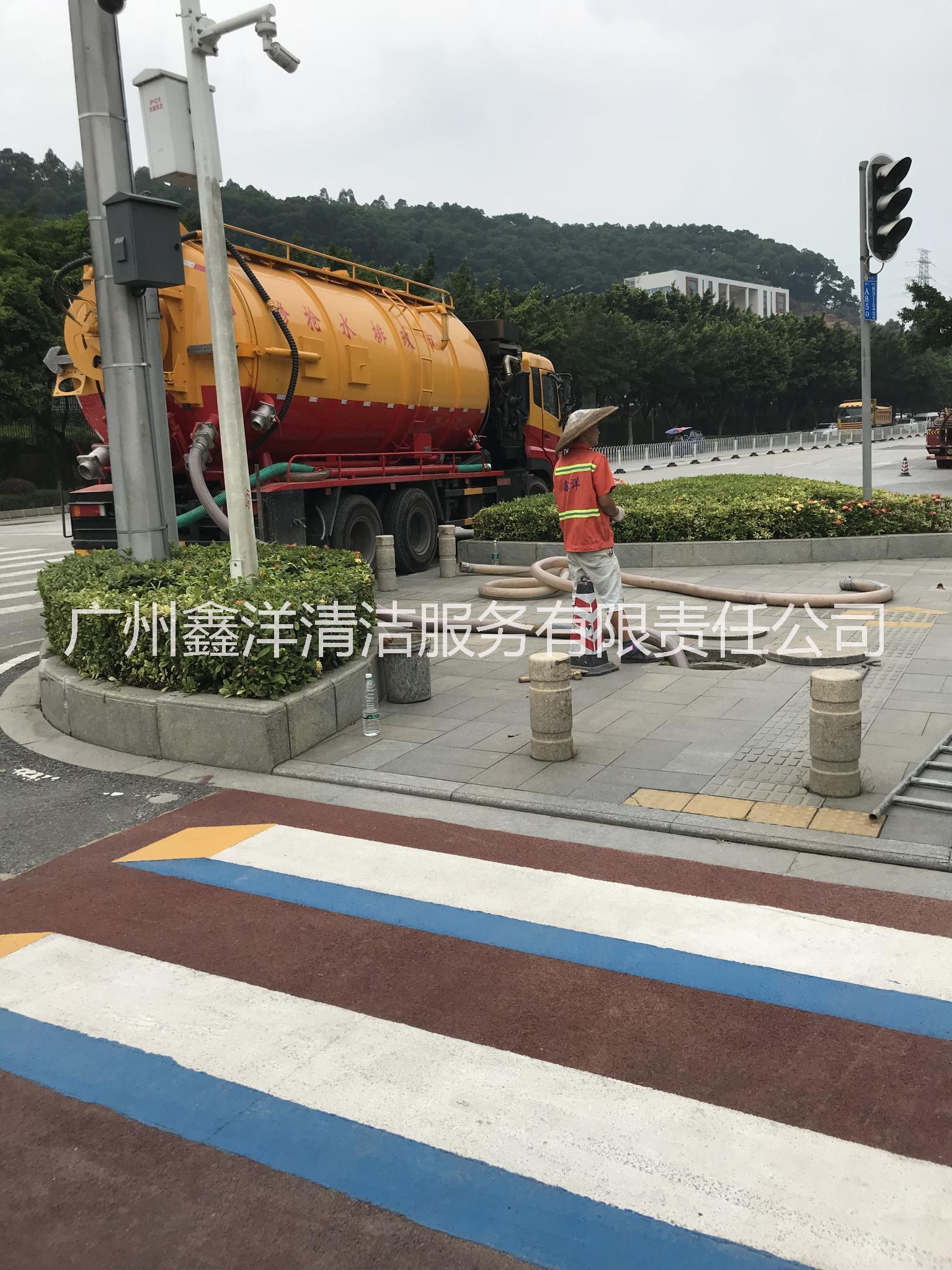 專業(yè)市政管道清淤下水道疏通化糞池隔油池清理 廣州下水道清疏公司