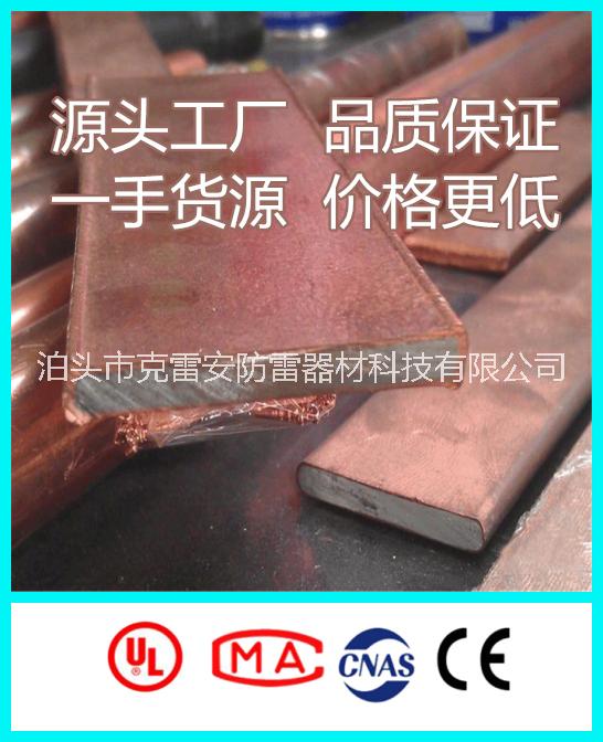 供應(yīng)山東克雷安牌銅包鋼扁鋼貨比三家不吃虧