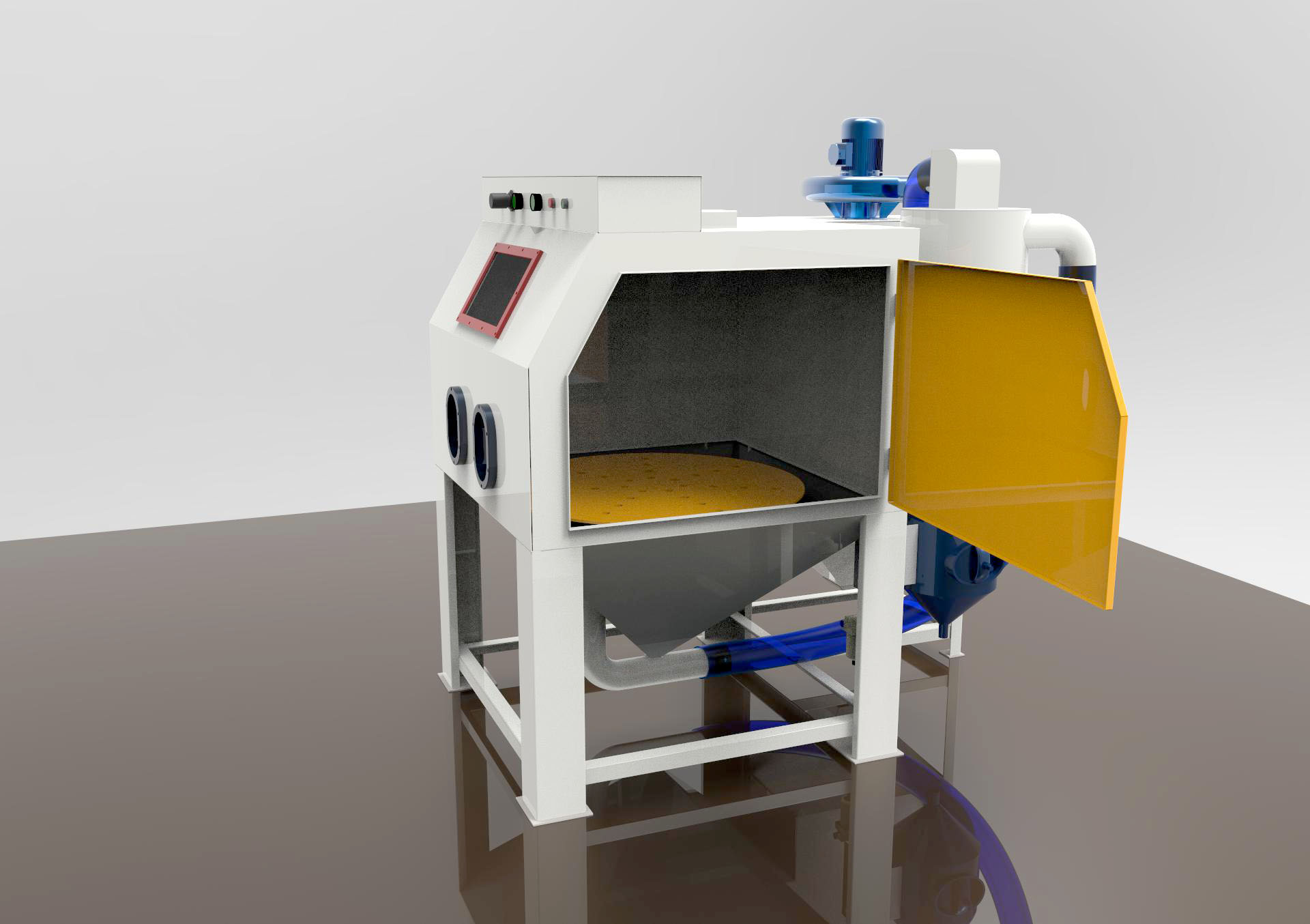 宜賓噴砂機， 環(huán)保型模具噴砂機，