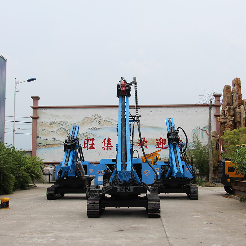 恒旺 履帶式光伏壓樁機(jī) 多功能打樁機(jī) 履帶式液壓錘打樁機(jī) 螺旋打樁機(jī)潛孔鉆機(jī)