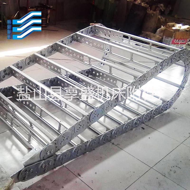 塑料尼龍鋼制鋁拖鏈坦克鏈條橋式全封閉電纜增強高速靜音工程機床 鋼鋁拖鏈