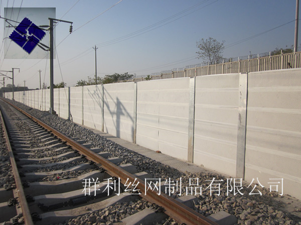 *隔音高鐵聲屏障 耐用防風(fēng)防水防腐蝕隔音消聲鐵板圍欄板圍擋