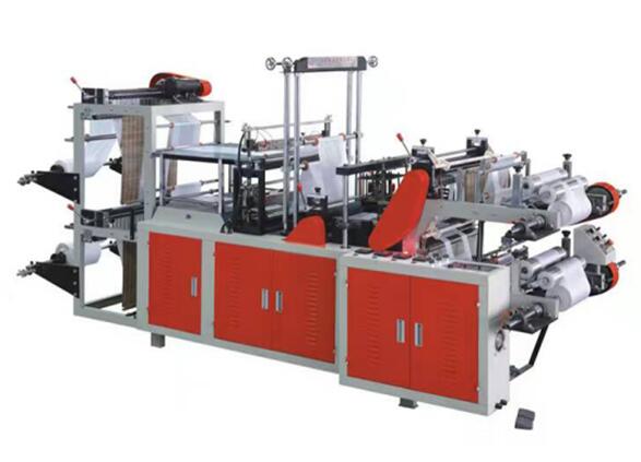 自動高速八折袋制袋機,連卷垃圾袋自動高速八折袋制袋機,連卷垃圾袋制袋機,垃圾桶套袋制袋機