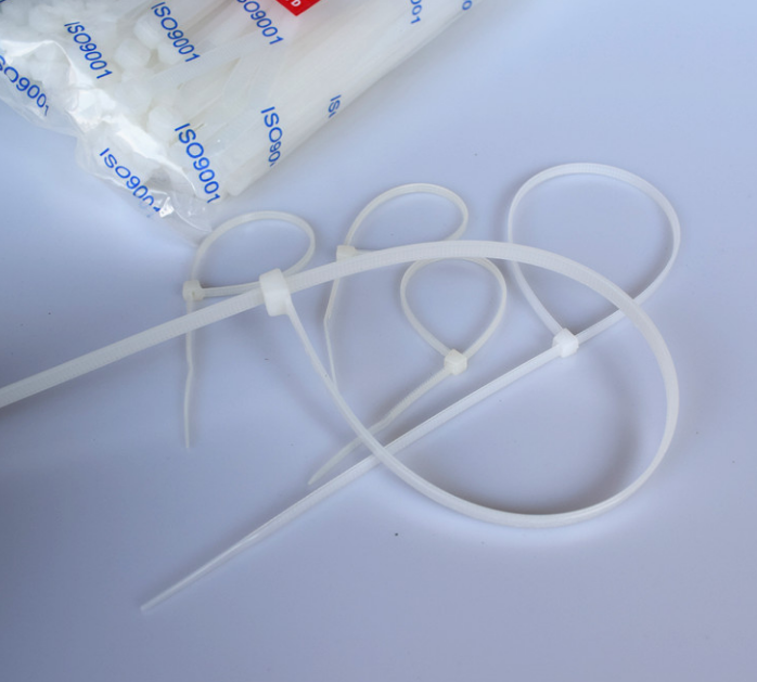 品牌長虹塑料自鎖式白色尼龍?jiān)鷰?x400捆綁帶*A級滿包郵