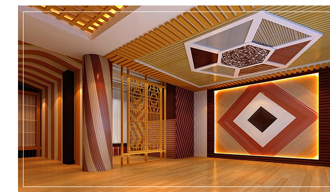 廠家直銷環(huán)保阻燃快裝 300mm竹木纖維集成墻板 集成墻面護(hù)墻板 墻飾