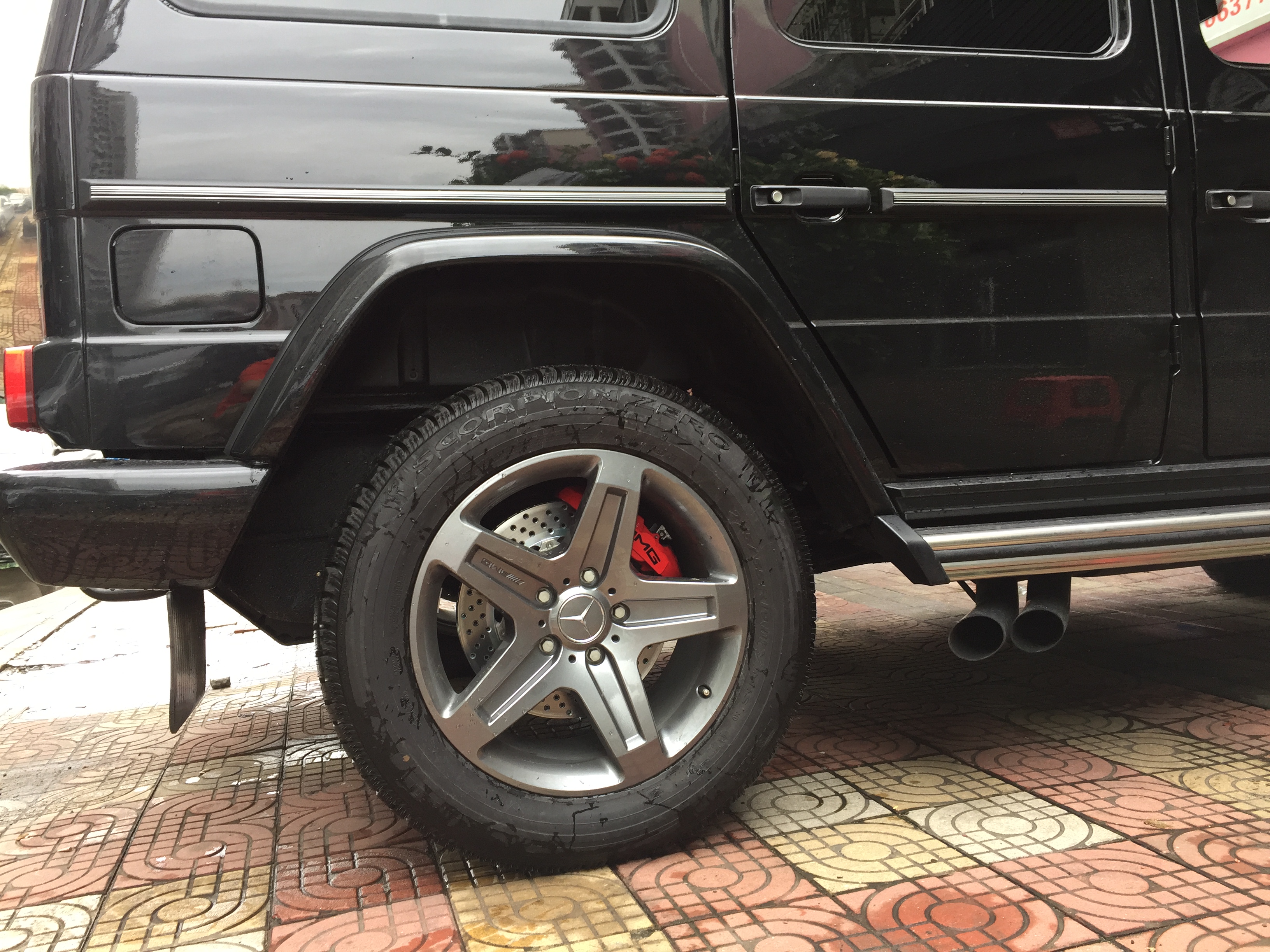 [車精靈改裝]奔馳G500升級AMG*后四Brembo鮑魚AP剎車改裝 AMG剎車AP卡鉗Brembo