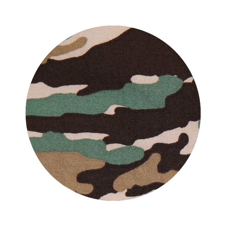 工廠定制CVC迷彩布料3/1 時尚斜紋迷彩服面料