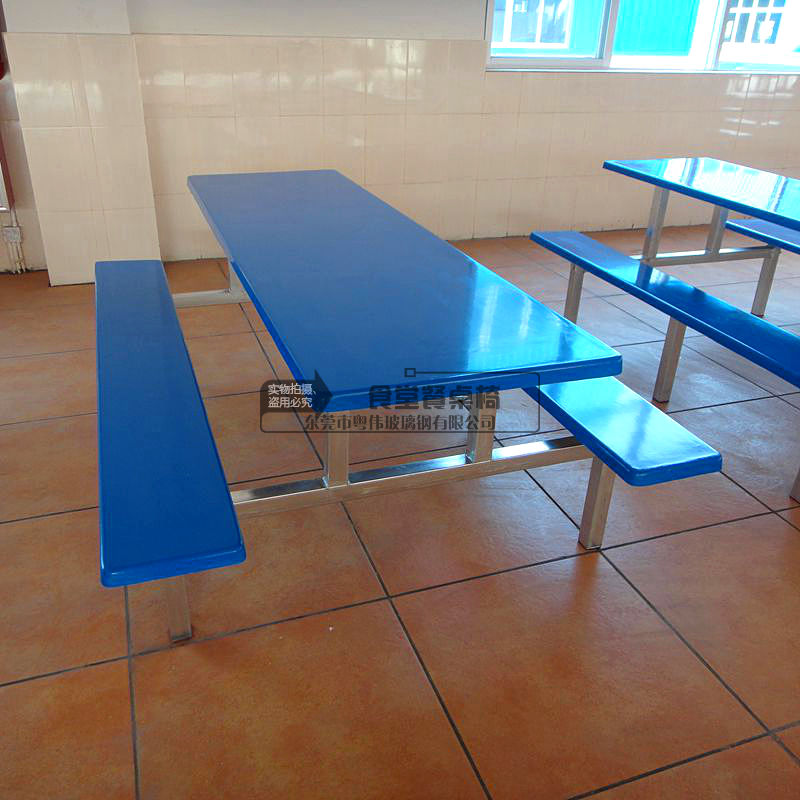 員工食堂餐桌椅學(xué)校食堂餐桌椅連體小吃店餐桌椅食堂餐桌椅組合