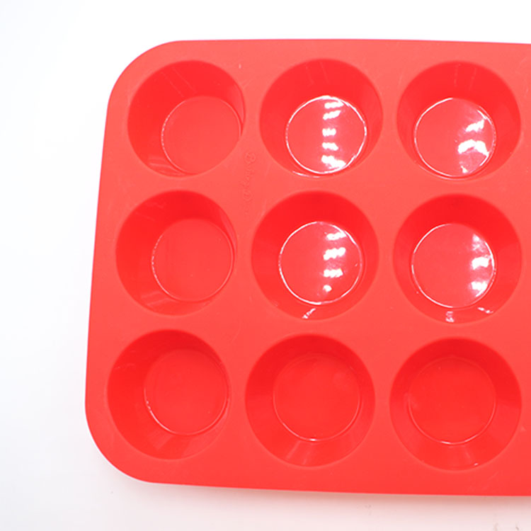 食品級(jí)鉑金硅膠面包模具 透氣8穴圓形DIY烘焙蛋糕烘焙模具