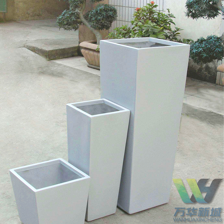 萬華廠家直銷歐式藝術(shù)花箱 玻璃鋼制品花箱 提供設(shè)計制作施工