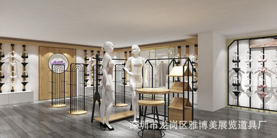 女裝展柜 休閑女裝店靠墻高柜 女裝店陳列展架 女裝展柜批發(fā)