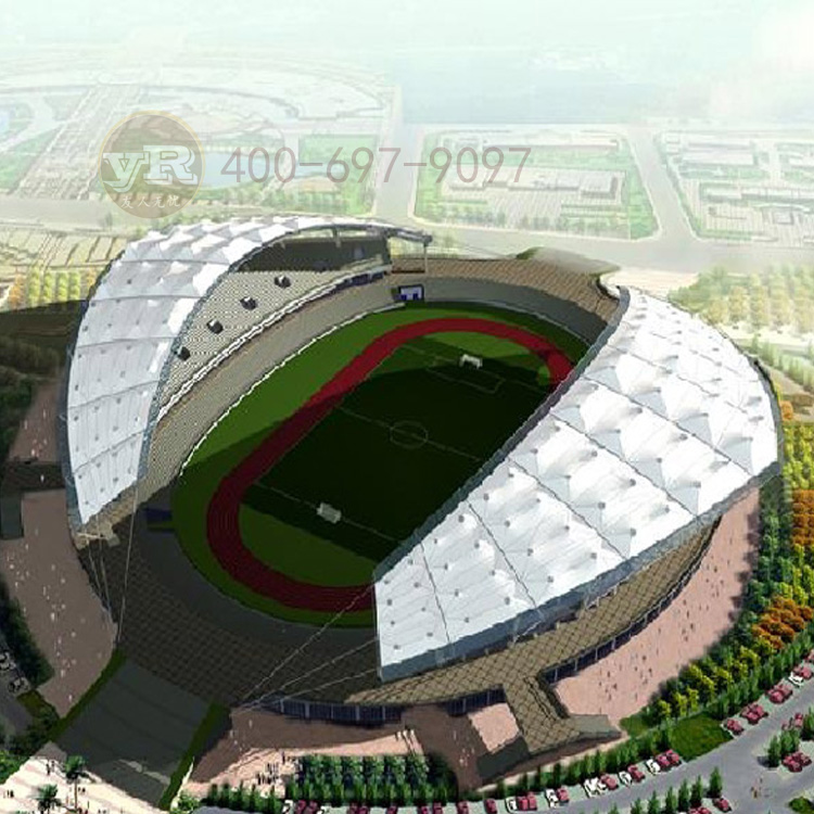 學(xué)校PTFE膜結(jié)構(gòu)體育場館建筑設(shè)計開放式城市膜結(jié)構(gòu)運(yùn)動場館安裝