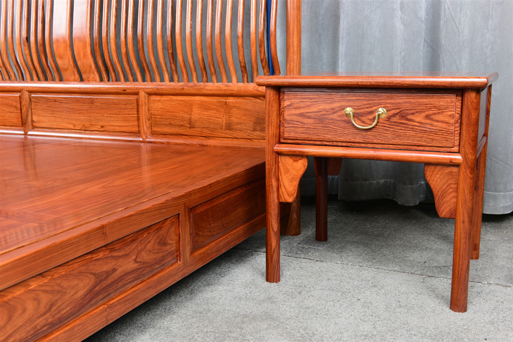 新中式1.8米狀元大床生產(chǎn)廠家 東陽(yáng)新中式家具廠家  實(shí)木床組合 卓瑞紅木床生產(chǎn)批發(fā)  新中式家具定做