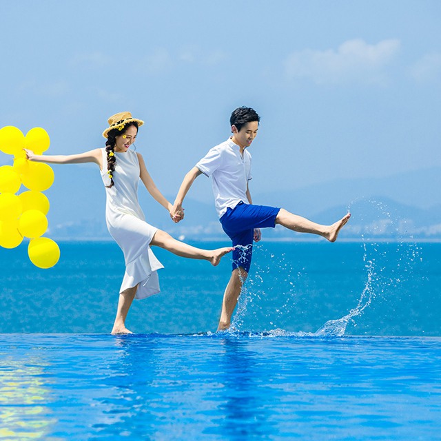 三亞婚紗攝影蜜月旅拍婚紗照滿意再付款找三亞赫柏婚禮婚紗攝影
