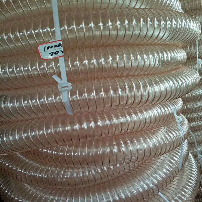 廠家直銷印刷機通風(fēng)管PU鋼絲軟管