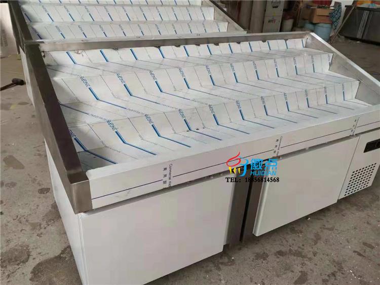 明檔式多層菜品自選柜 定制自助餐菜品冷藏柜 上掀門小菜柜 自助餐菜品展示柜