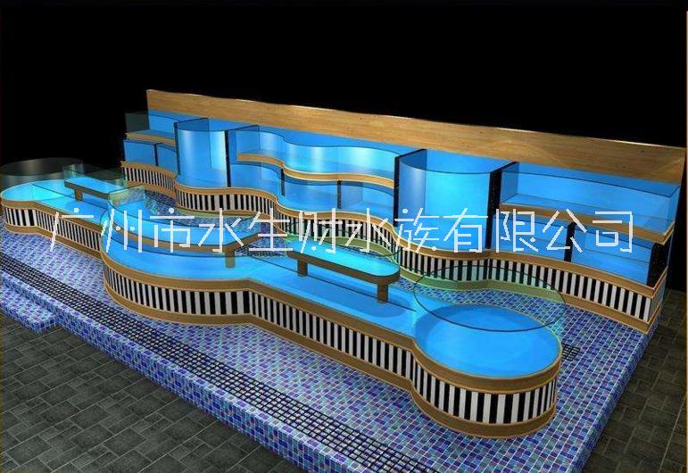 三層海鮮池/廣州三層海鮮魚池/市場海鮮魚池/梯子型海鮮池