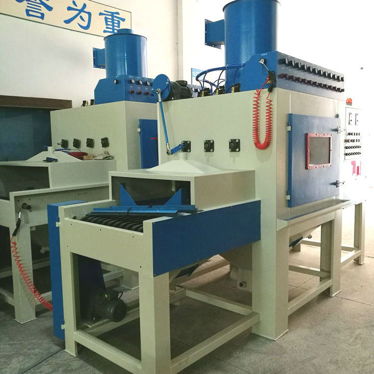 廠家供應(yīng)自動輸送式噴砂機(jī)手動噴砂機(jī)毛邊機(jī) 全自動輸送式噴砂機(jī)