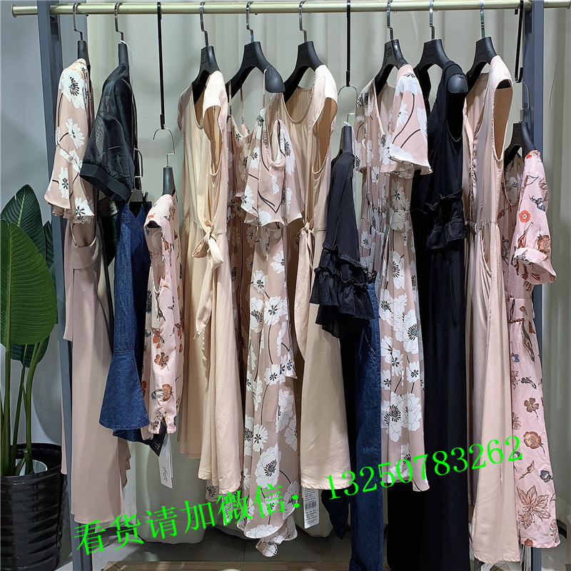 專柜撤柜杭州女裝品牌【朝花夕拾】2019當(dāng)季新款庫存尾貨