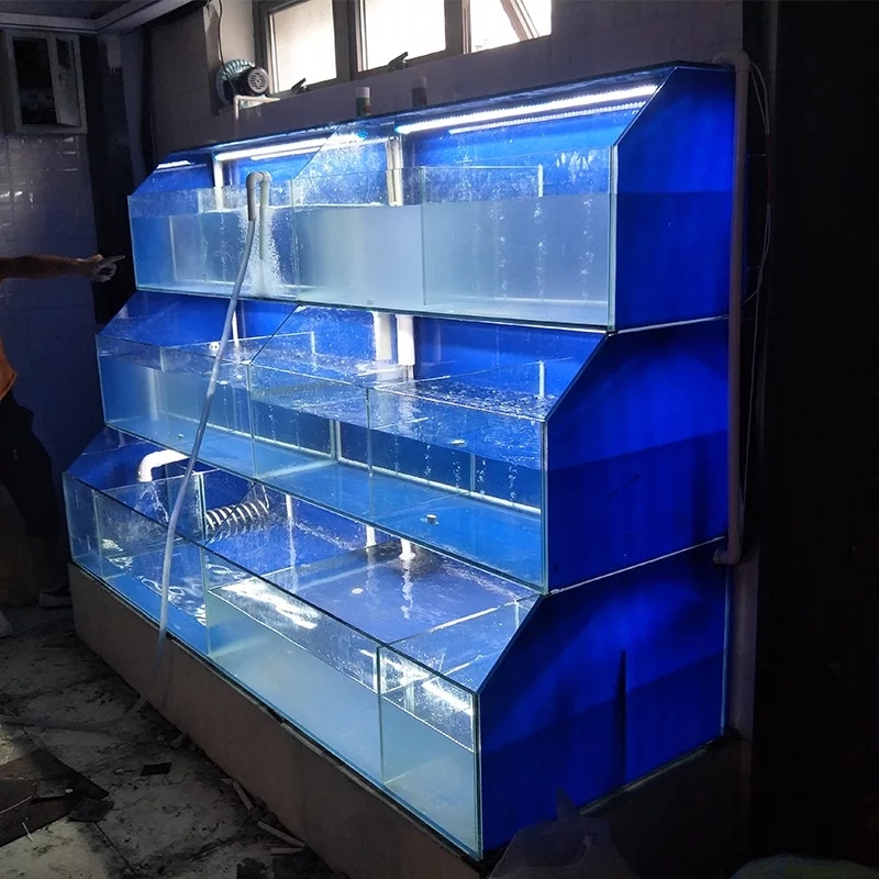 清遠(yuǎn)不銹鋼自助餐海鮮魚池安裝定做