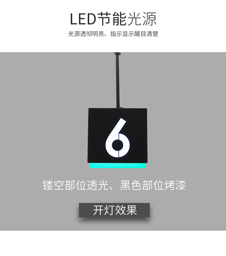 超市收銀臺高亮燈箱led定制懸掛雙面商場發(fā)光字廣告吊牌鋼板烤漆
