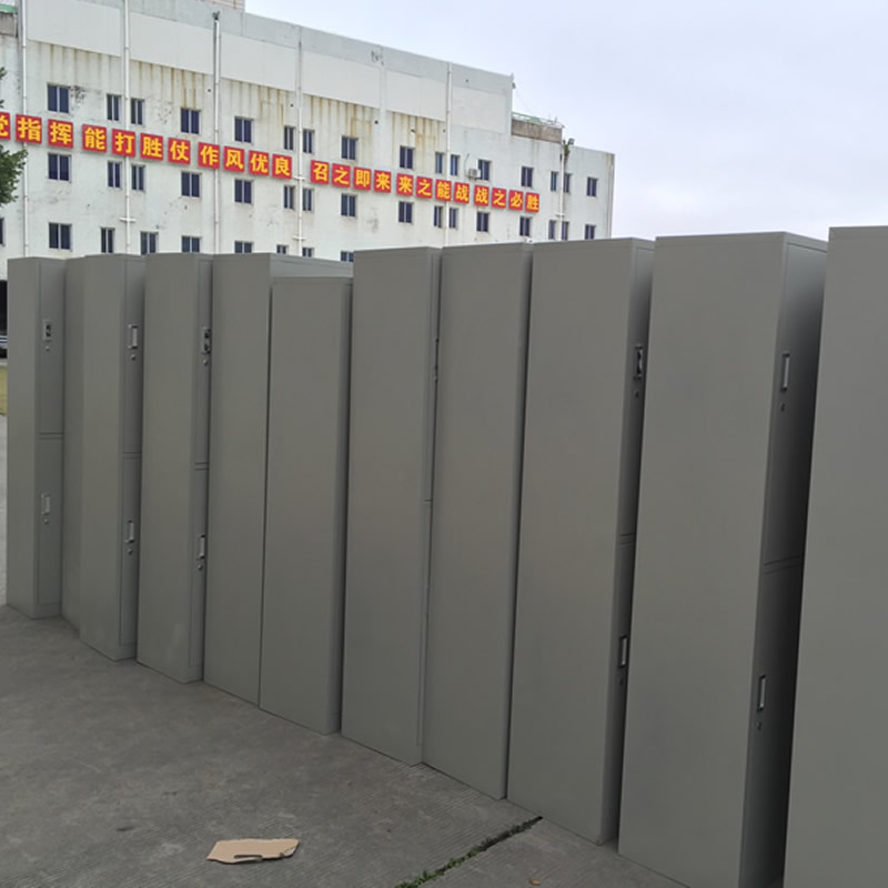 批發(fā)4門6門鐵皮衣柜帶鎖鞋柜鋼制健身房浴室存衣柜子 多門更衣柜