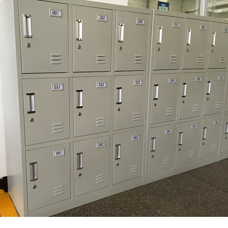 批發(fā)4門6門鐵皮衣柜帶鎖鞋柜鋼制健身房浴室存衣柜子 多門更衣柜