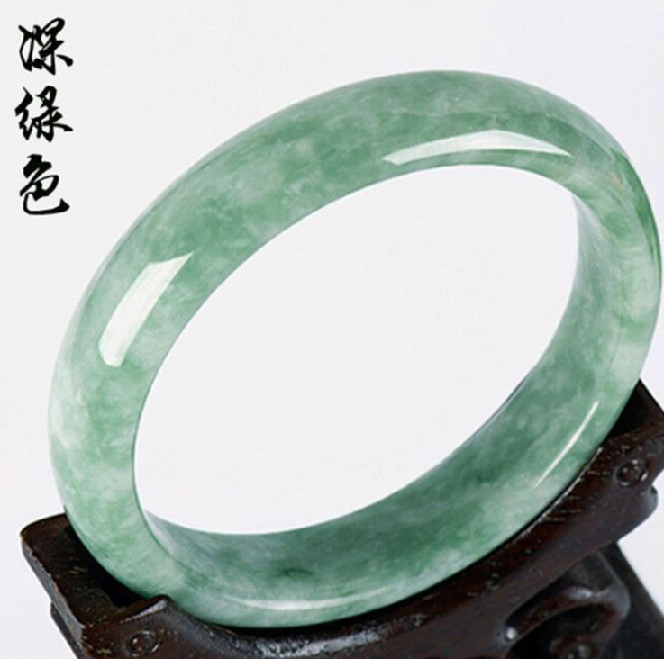 玉鐲翡翠色玉手鐲女款玉石玉器淺綠玉鐲子翡翠手鐲 翡翠色玉手鐲價格