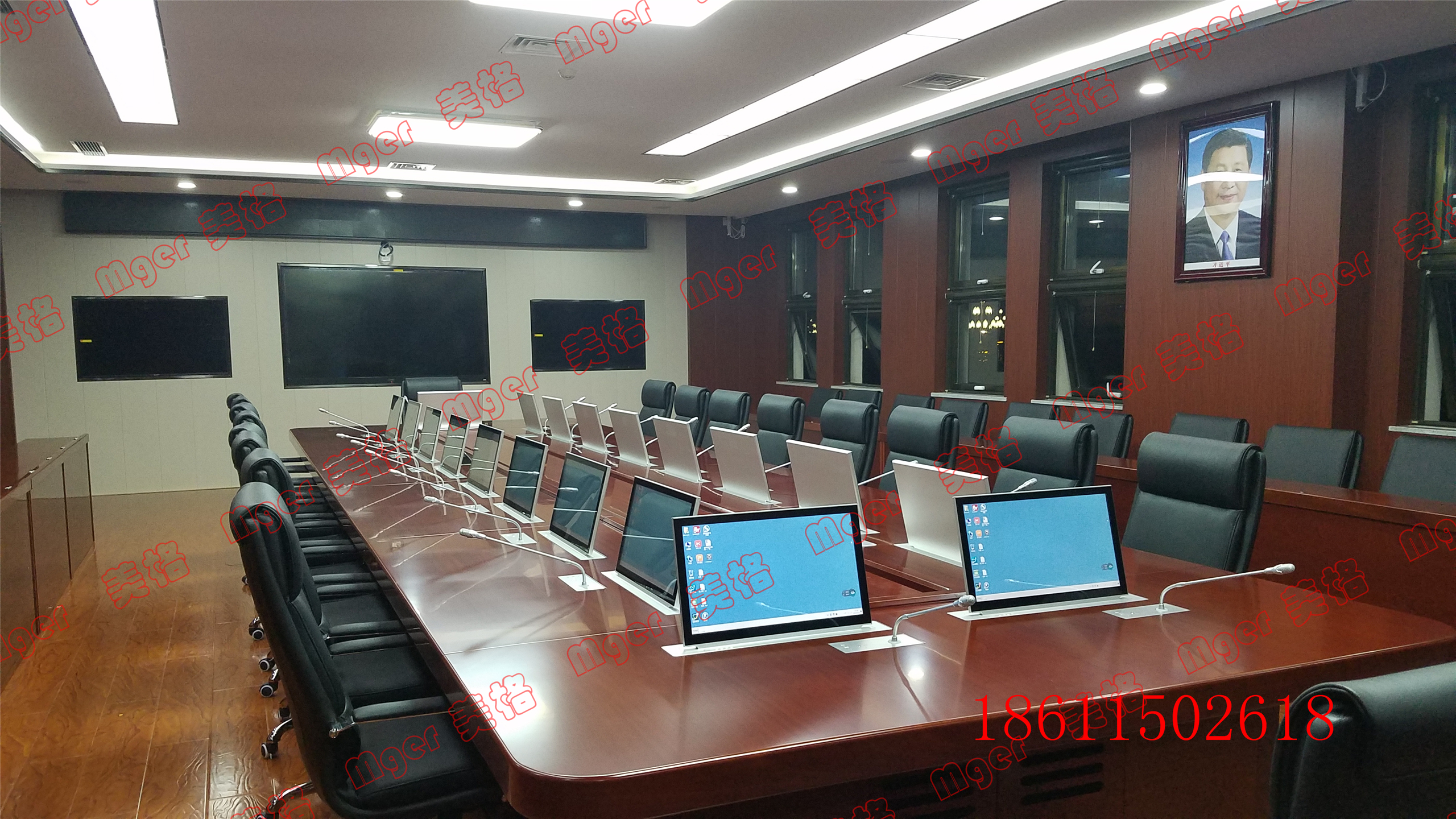 美格智誠供應(yīng)觸摸一體機電腦升降器，美格Mger-SC173H觸摸一體機電腦升降器