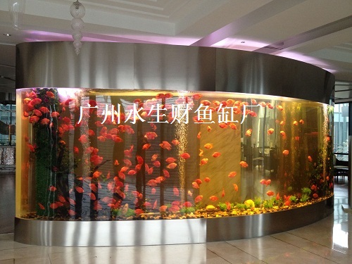 廣州大型魚缸，上門設(shè)計魚缸，魚缸訂做